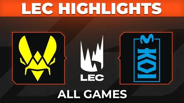 LEC Playoff Tension as Vitality Face KOI