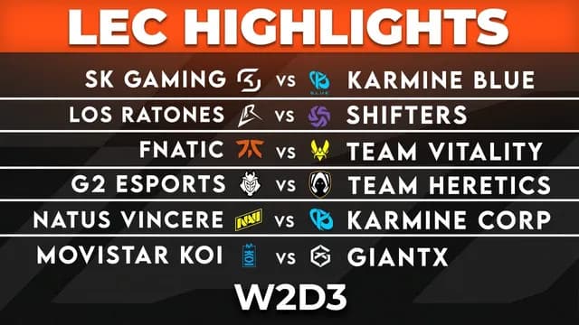 LEC 2026 Week 2 Day 3: Intense Action Continues