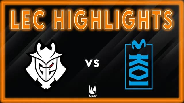 G2 Esports and Movistar KOI Face Off in LEC 2026 Clash
