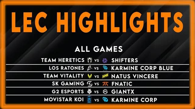 LEC Giants Clash in Week 1 Day 2 Showdown
